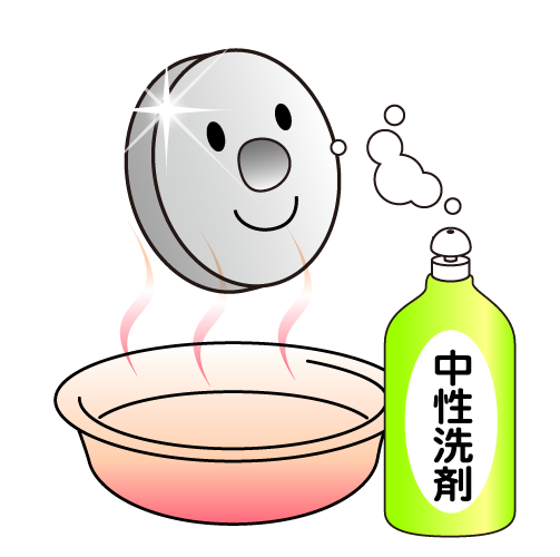 炭コイルのお手入れ方法